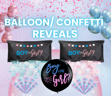 Gender Reveal Balloon & Confetti Reveals