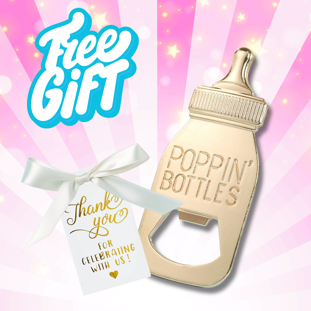 Gender Reveal Free Baby Bottle Opener Gift