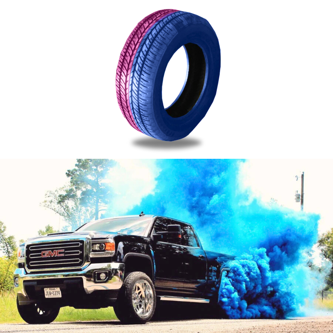 Gender Reveal Burnout Tyre