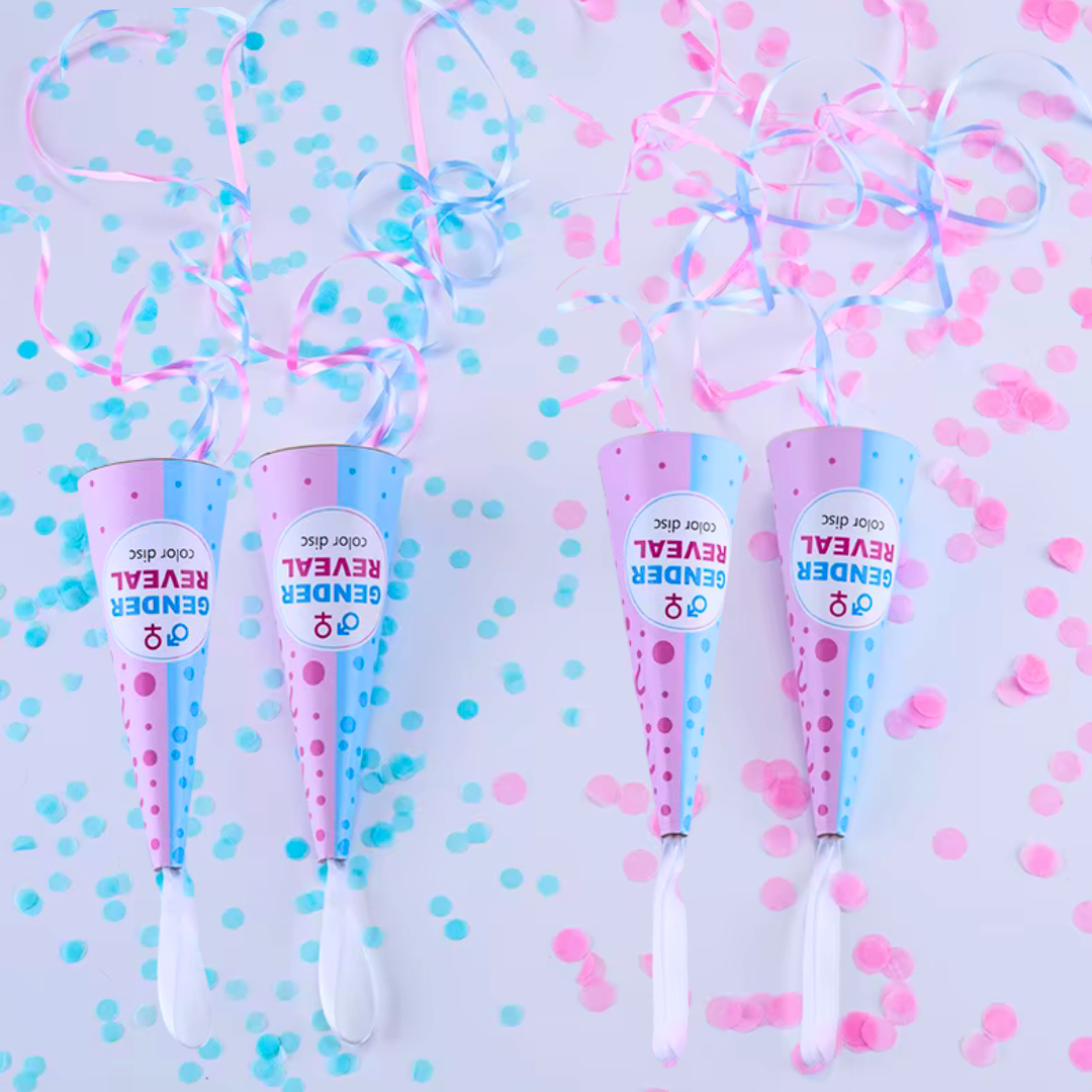 Gender Reveal Confetti Poppers 💙 🩷