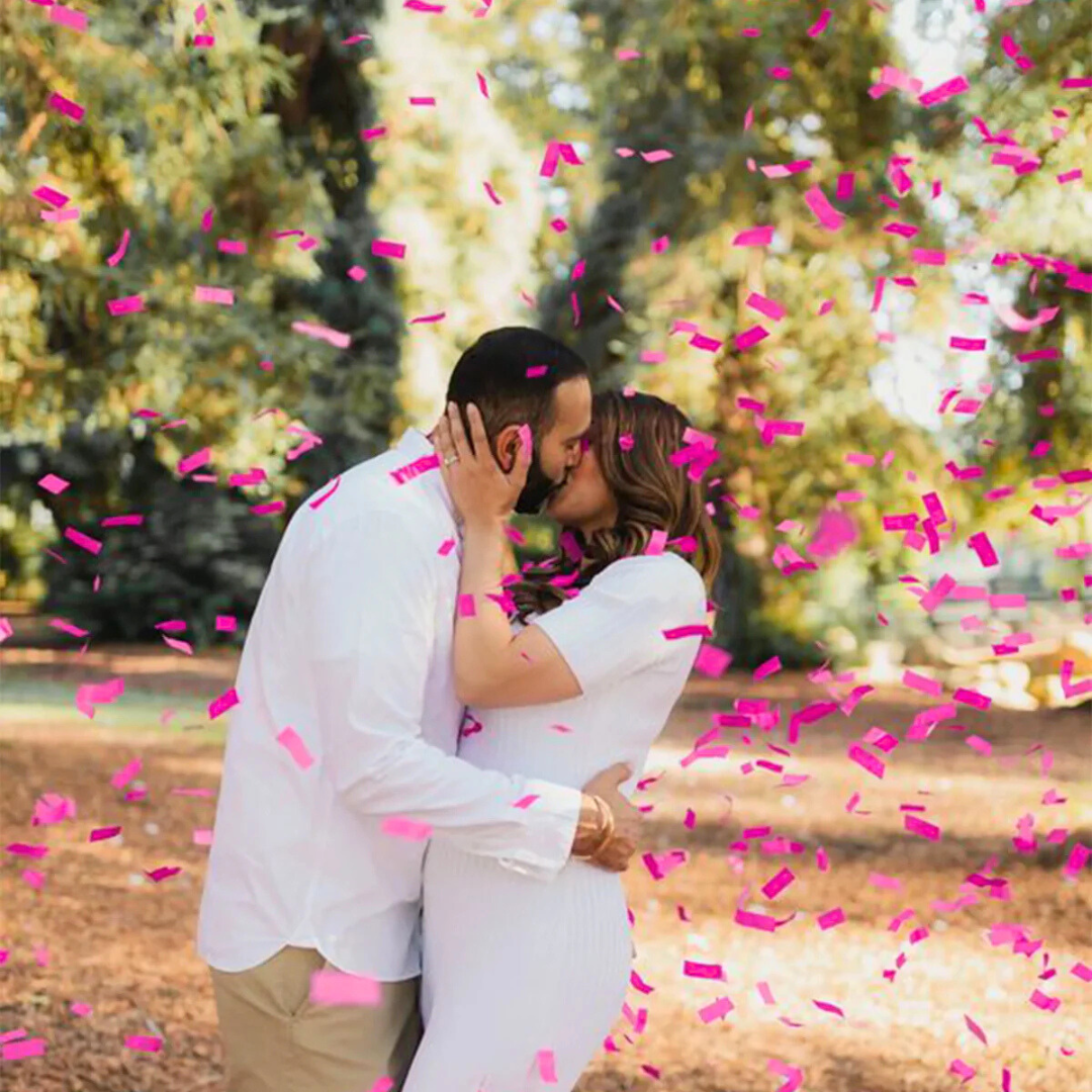 Gender Reveal Pink Confetti Popper