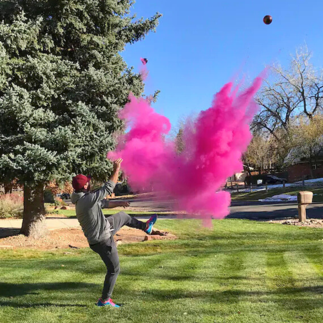 Gender Reveal Exploding Football