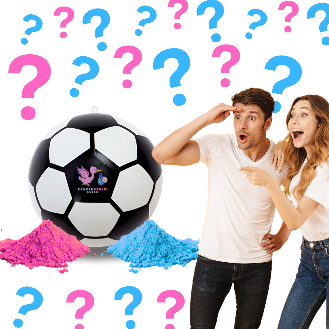 Gender Reveal Soccer Ball Surprise powder for gender reveal events