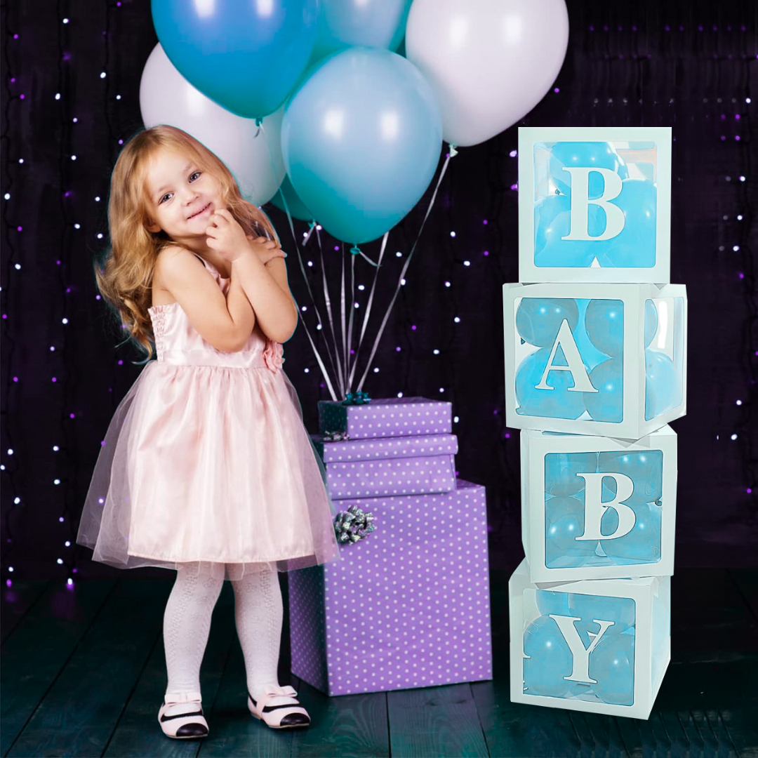 Baby Box Set With Blue Balloons