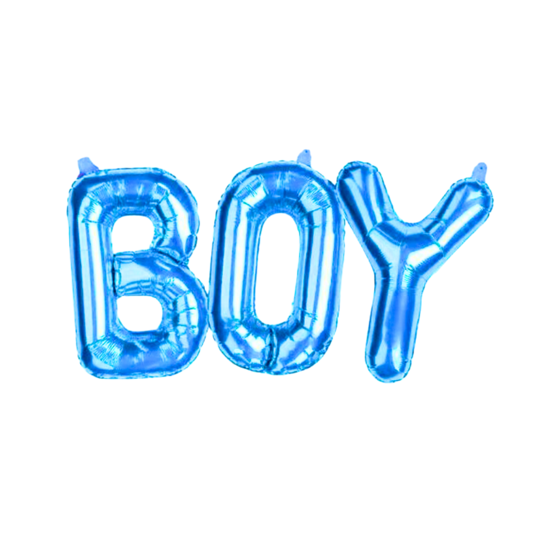 Gender Reveal Boy Blue Foil Balloon