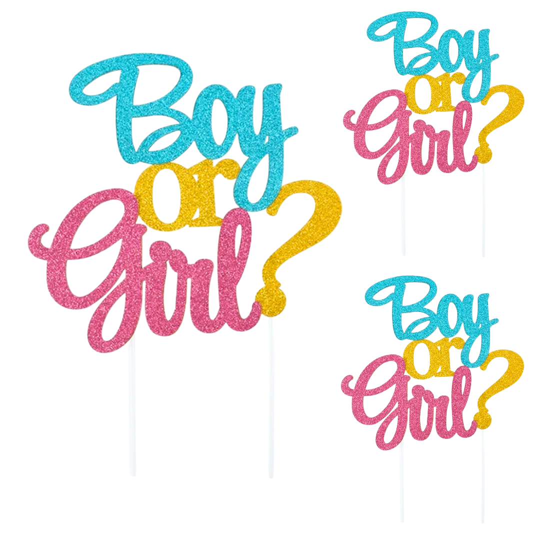 Boy Or Girl? Cake Topper for Baby Shower Party