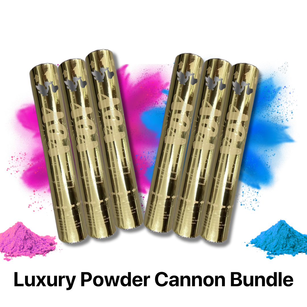 Gender Reveal BIO Luxury Powder Cannon Bundle