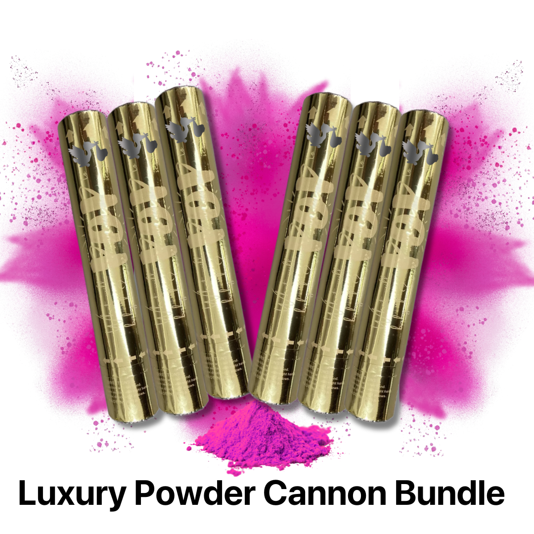 Gender Reveal BIO Luxury Powder Cannon Bundle