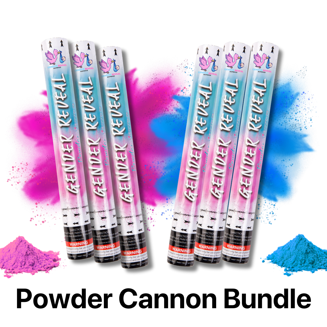 Gender Reveal BIO Powder Cannon Bundle