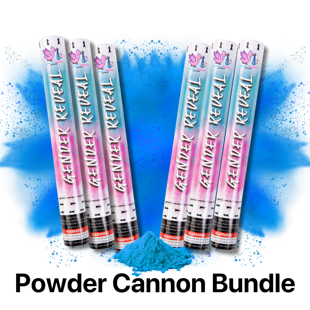 Gender Reveal BIO Powder Cannon Bundle