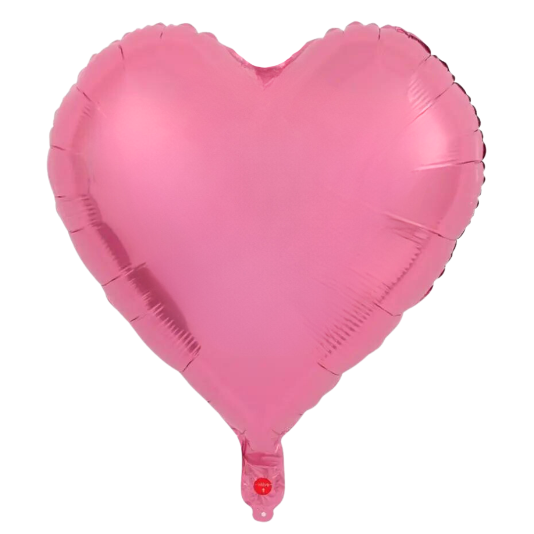 Pink heart-shaped balloon for gender reveal, baby shower, and celebration decor