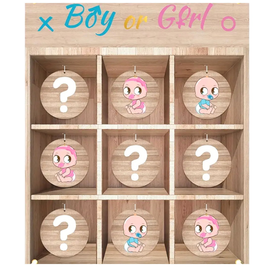 Gender Reveal Game Tic Tac Toe