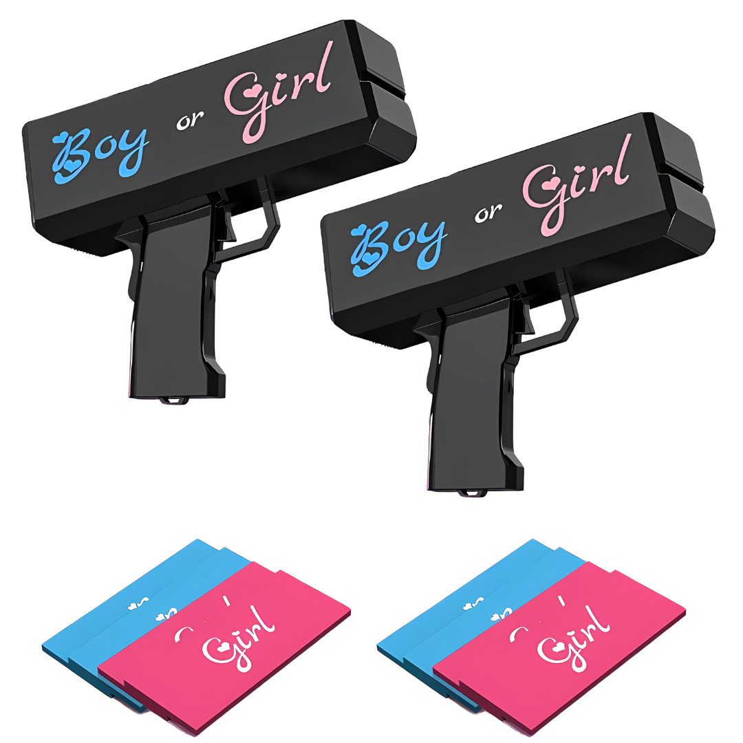 Gender Reveal Money Gun 2 Pack