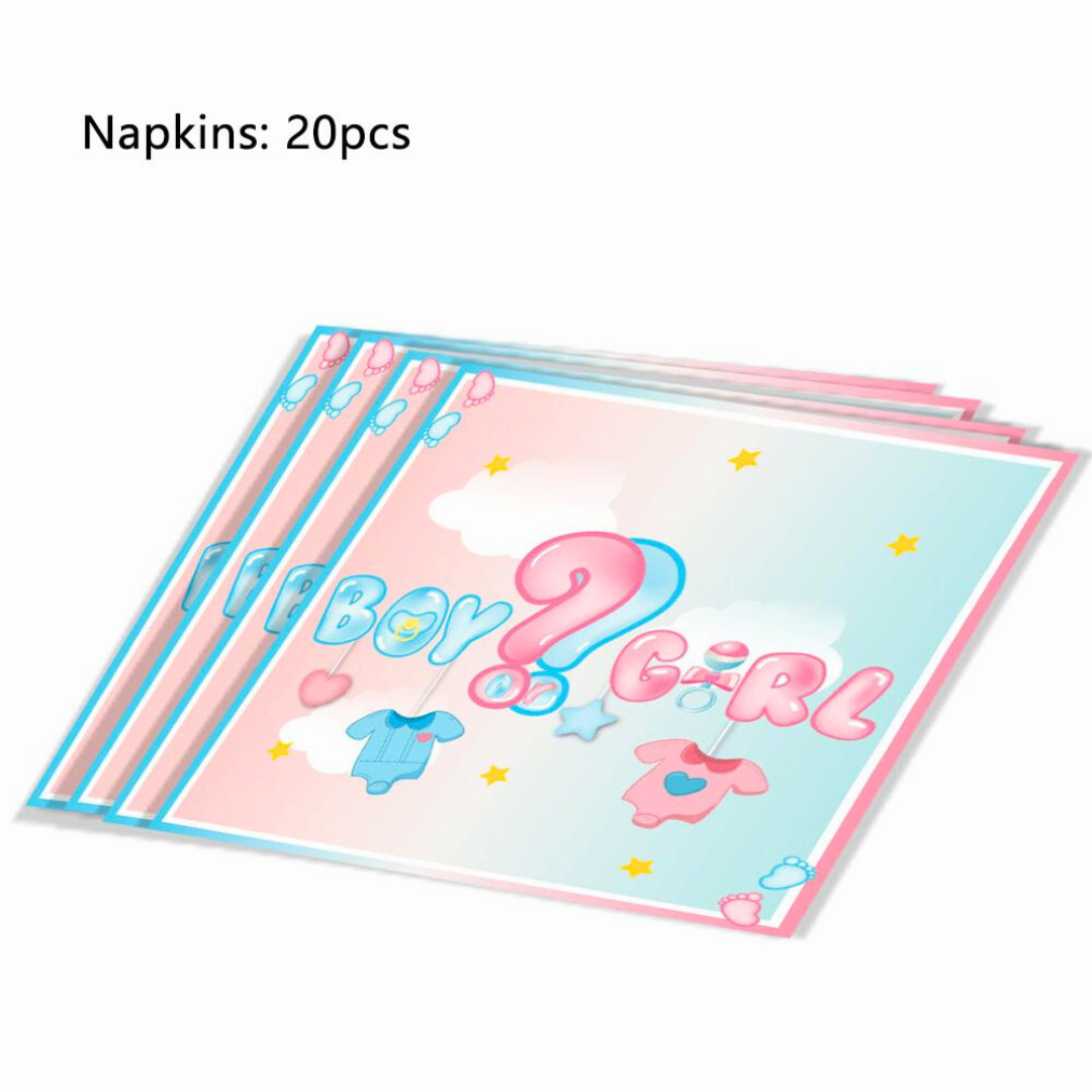 Gender Reveal Napkin