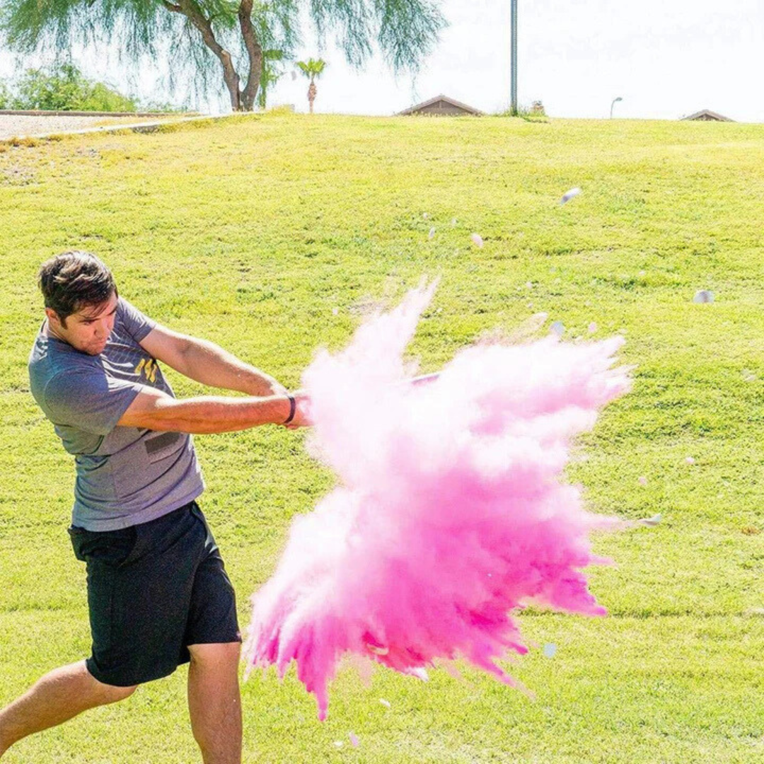 Gender Reveal Exploding Pink Baseball